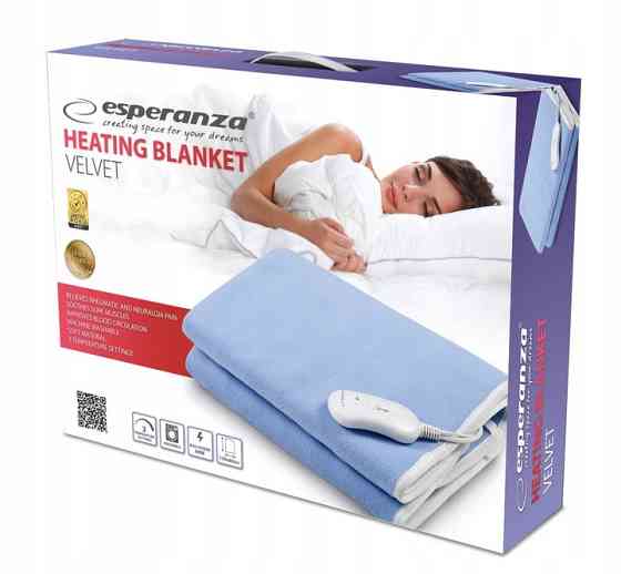 Электрическое одеяло 150х80 см 4 уровня температуры Esperanza (EHB001) 60 Вт Нововолынск