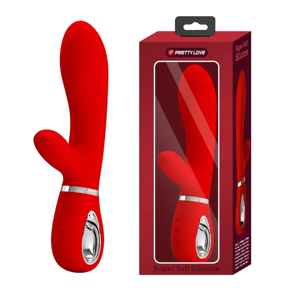 Вибратор с мягкой головкой и клиторальной стимуляцией Pretty Love - Thomas USB, BI-014621-2 Sex Aura Киев - изображение 1