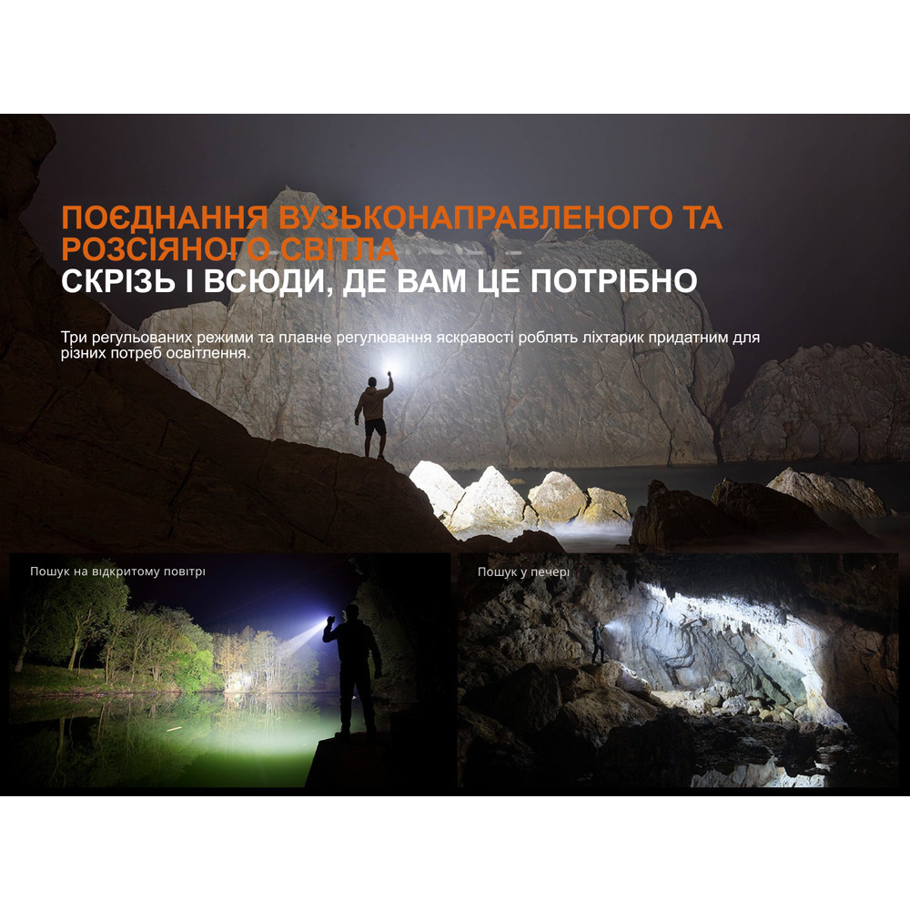 Ліхтар пошуковий ручний Fenix LR35R PRO Київ - фото 10