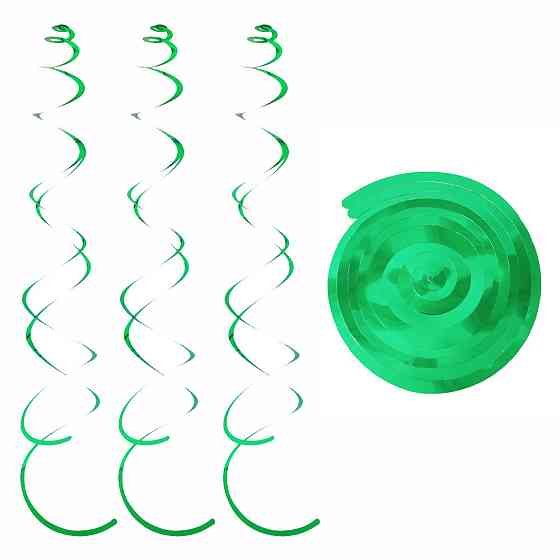 Дождик гирлянда 6 полосочек 70 см зеленый Киев