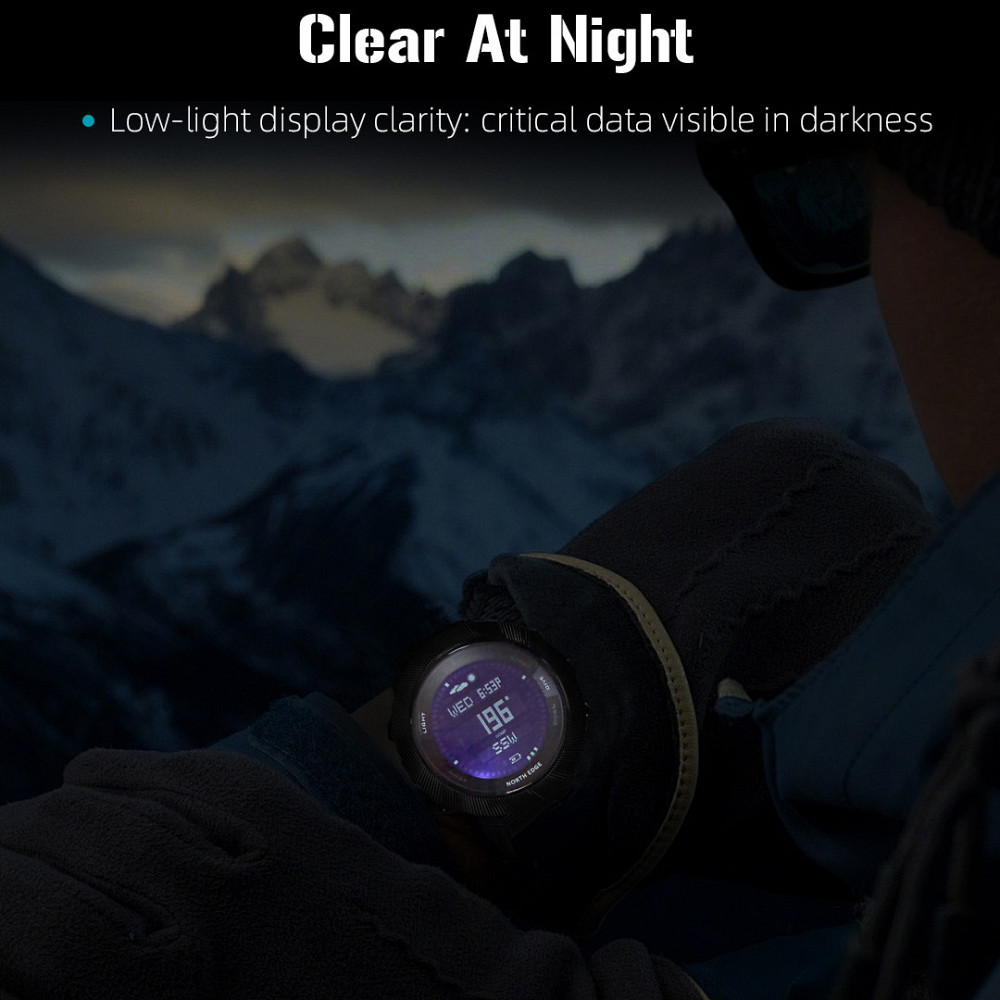 Часы мужские водостойкие North Edge Apache Model D с компасом Черный Винница - изображение 8