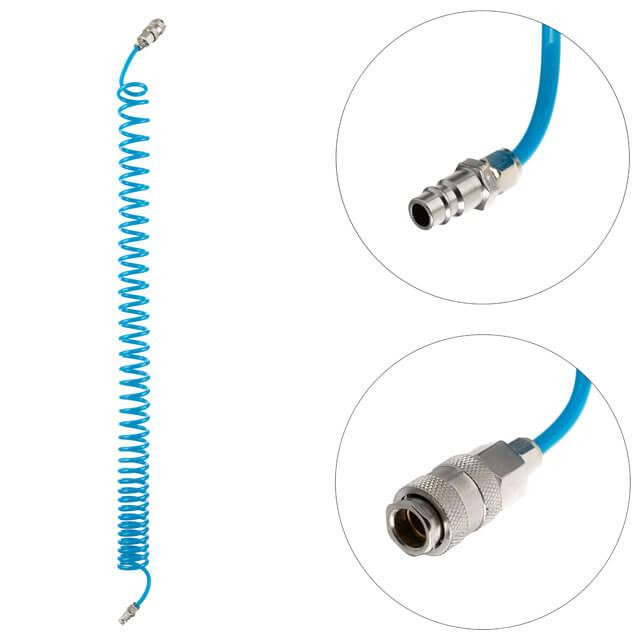 Набір для продувки кабіни вантажних авто: пістолет, шланг поліуретановий 5 м 6×4 мм, трійник на шланг 6 мм, на швидкороз'ємних Киев - изображение 10