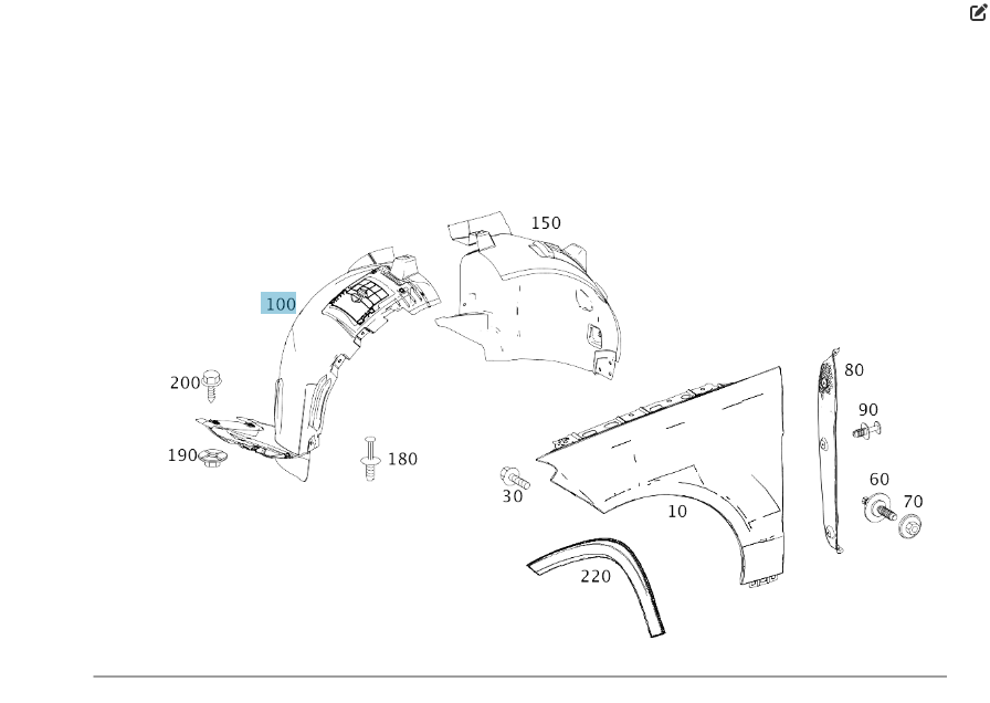 Mercedes-Benz  A2926900130 Підкрилок передній правий передня частина (є тріщина) GLE Coupe C292 Одесса - изображение 2