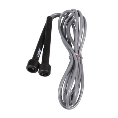 Скакалка LiveUp PVC Jump Rope LS3115-g в тубусі чорний/сірий 275x0.5см (6951376100655) Вінниця - фото 1