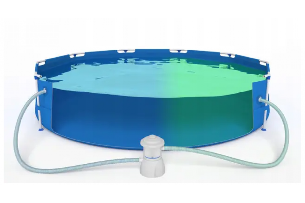 Каркасный садовый бассейн Avenli (360 х 76 см) круглый, для взрослых и детей, Синий (17799) Киев - изображение 5