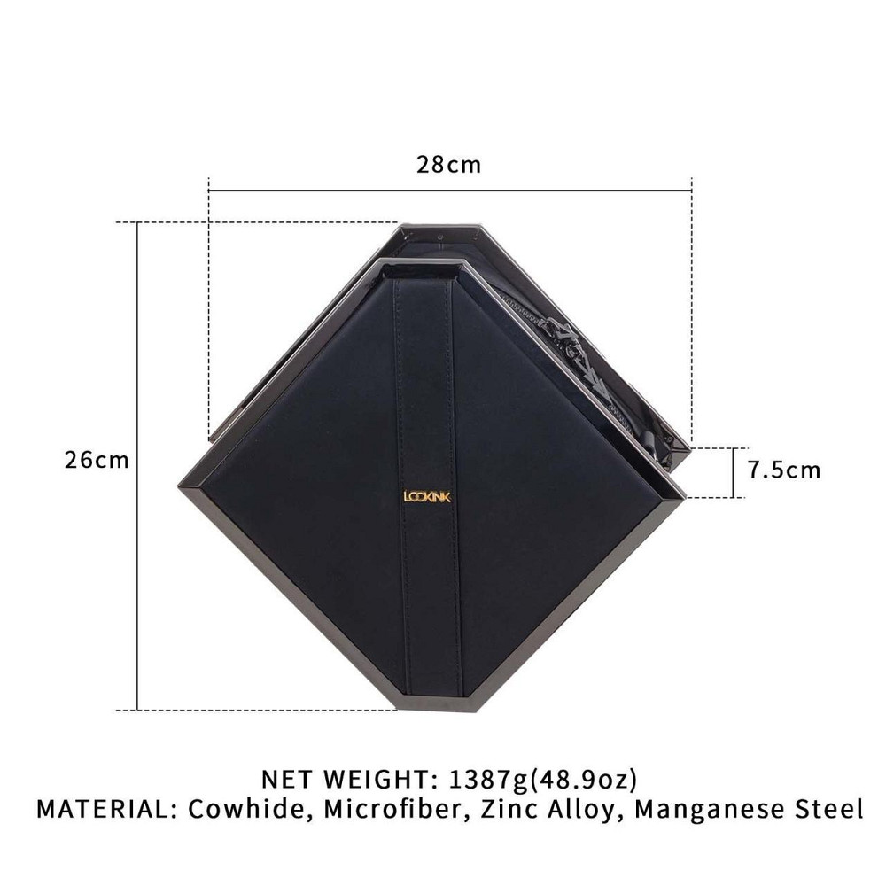 Сумка LOCKINK Mysterious Square Kink Bag - Black Sex Aura Київ - фото 8