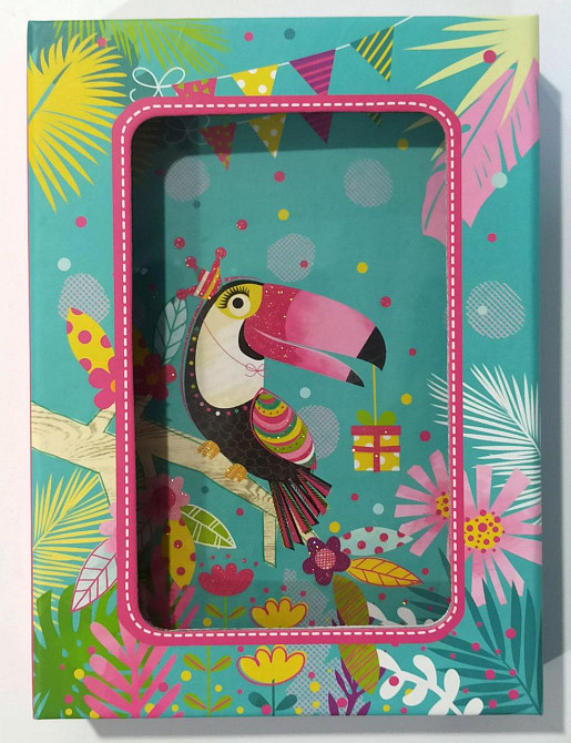 Блокнот "Colorino" A641854 на замочку в подарунковій коробці 170x120х30mm, 70g, 56 л, Тукан, шт Київ - фото 1