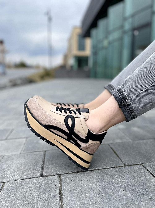 Phany Кросівки жіночі PHANY P0409147 капучіно (весна-осінь, шкіра+замша натуральна) (5003) Коломия - фото 10