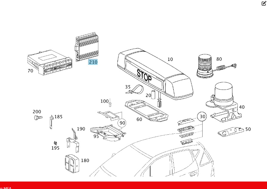 Mercedes-Benz  A2208205226 Блок управління системою тривожної сигналізації E-class W211 C-class W203 E-class W210 A-class W168 E-class S211 C-class S2 Одеса - фото 2