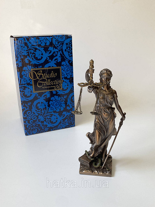 Статуэтка Veronese Фемида богиня правосудия символ справедливости 75см полистоун с бронзовым покрытием 72919V4 Киев - изображение 1