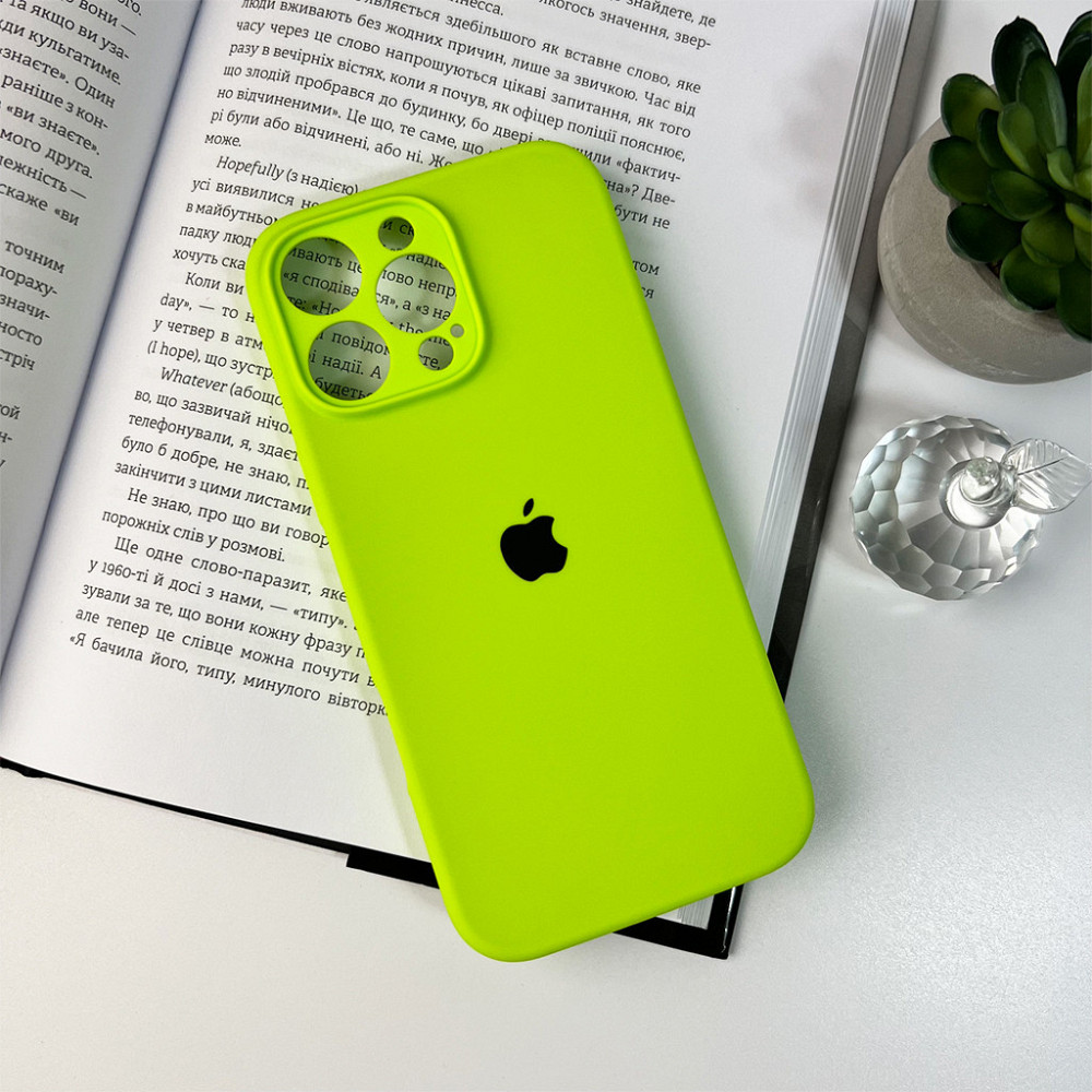 Чохол для смартфона Silicone Full Case AA Camera Protect for Apple iPhone 16 Pro 24,Shiny Green Київ - фото 7