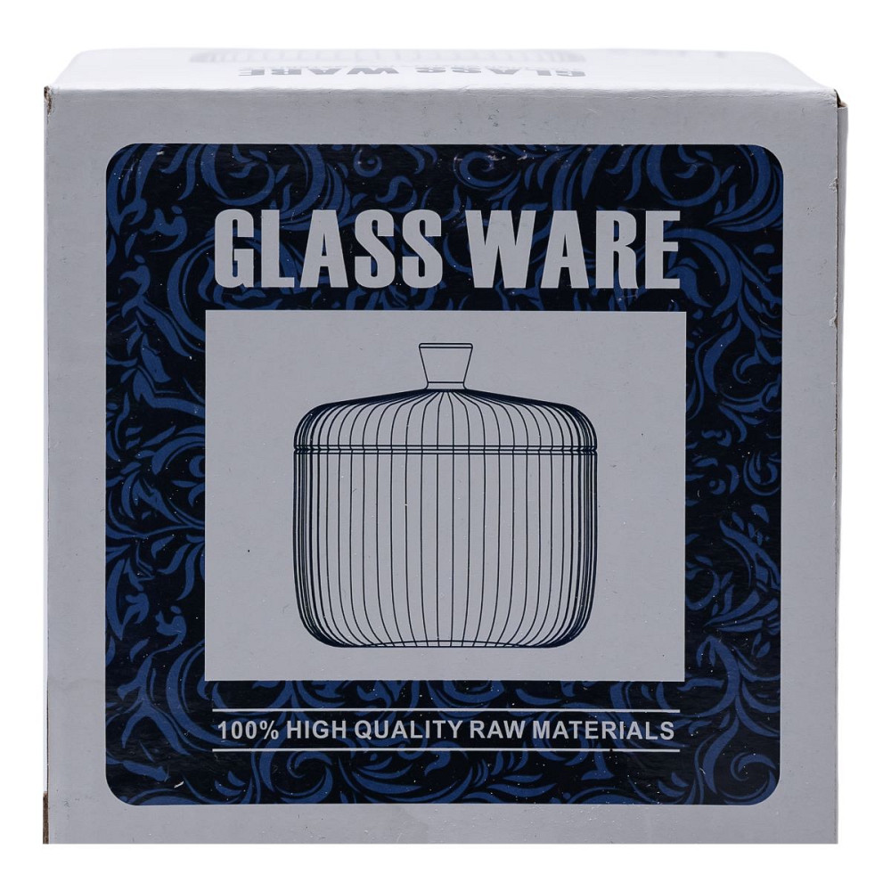 Цукерниця з кришкою Ø 9 см ваза цукерниця кругла скляна HP-4-99 Коломия - фото 2