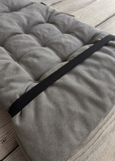 Подушка для стільців (40x120х7 см) подвійна Decorator Соро колір тауп 84-098 Київ - фото 5