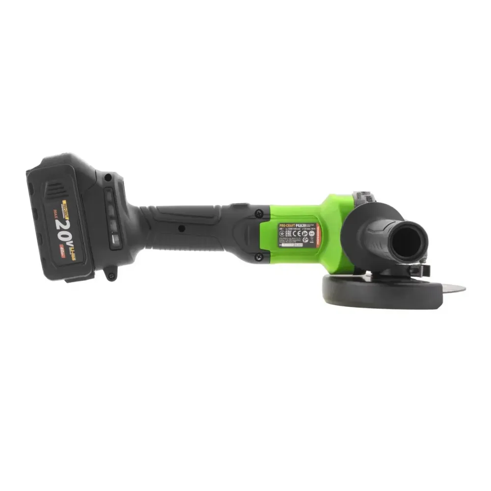 Болгарка акумуляторна з акб і зарядкою Procraft PGA-20 ,Безщіткова акумуляторна шліфмашина,Безщіткова болгарка Львів - фото 9