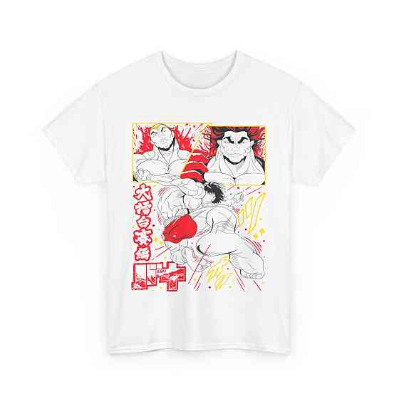 Футболка аниме Аниме Баки Ханма Гифт оверсайз (S/M/L) Черний AnimeJ0058 Днепр