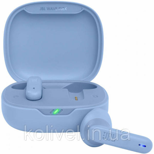 Навушники з мікрофоном JBL TWS Wave Flex Blue JBLWFLEXBLU (JBLWFLEXBLU) Киев - изображение 2