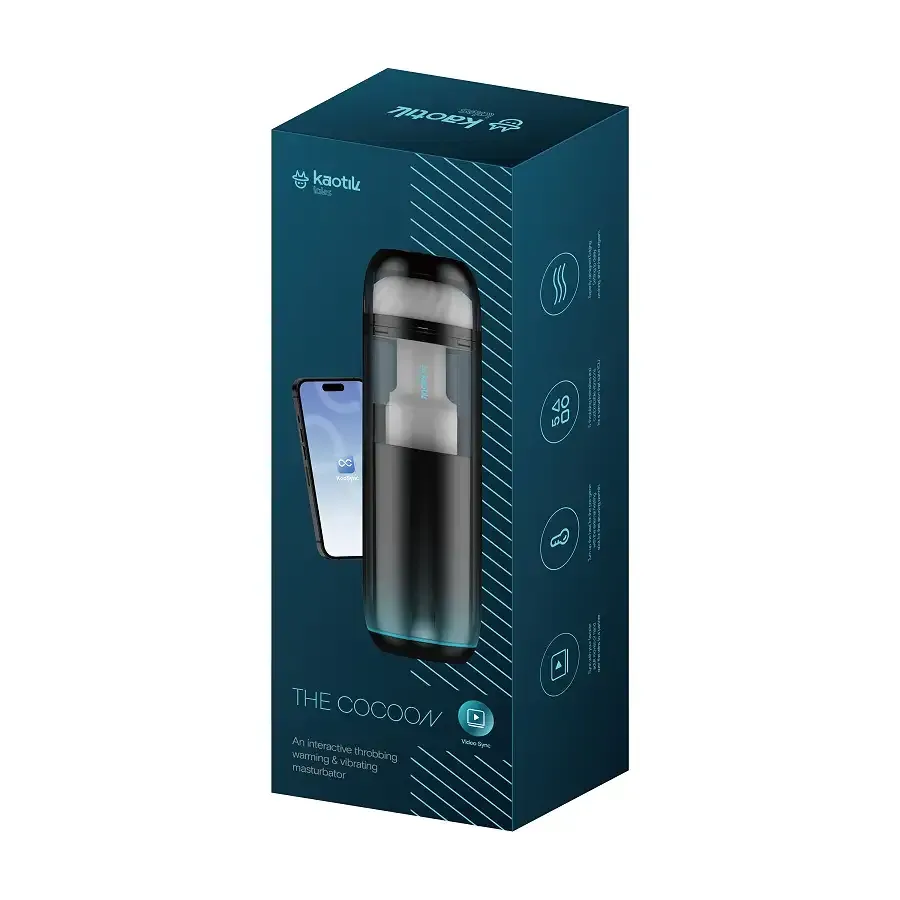 Смарт-мастурбатор Kaotik Labs The Cocoon, режим edging, пульсації, підігрів до 42 °C Львів - фото 8