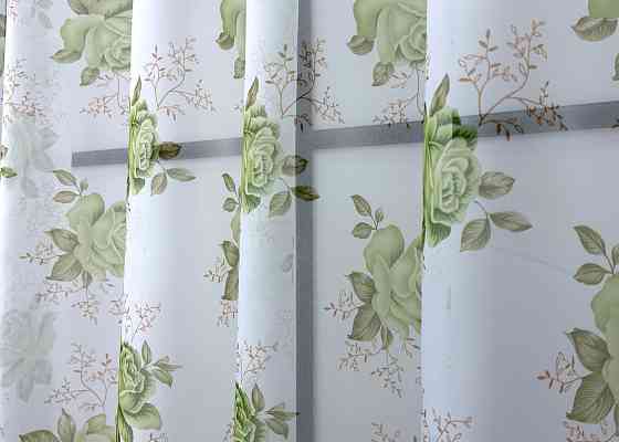 Кухонная арка VR-Textil № 000к белый с салатовым 280х150 см (51-241) Киев