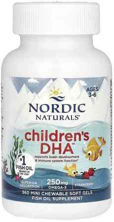 Риб'ячий жир для дітей Nordic Naturals Children's DHA 360 капсул Полуниця Київ