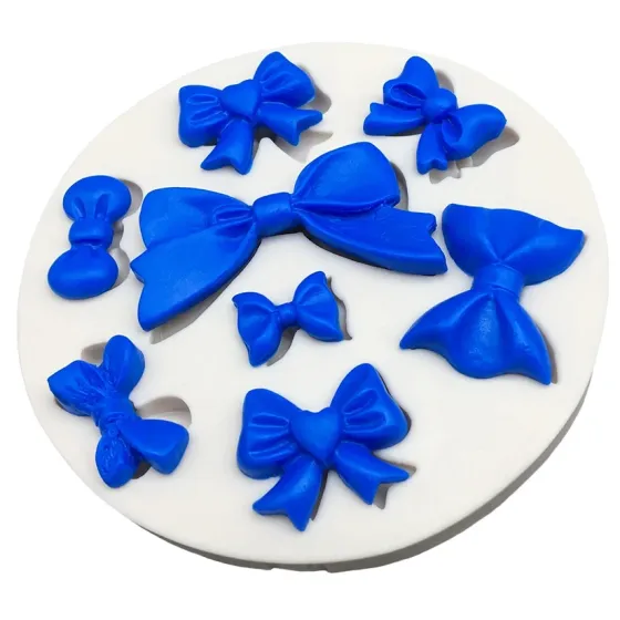 Молд силиконовый Бантики 89 мм серый Киев