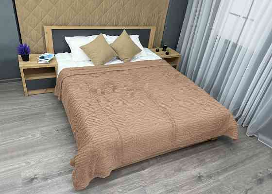 Плед 200х230 см (+-10см) "Косичка" колір карамельний (87-343) Київ