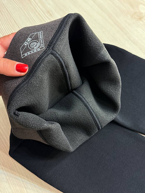 Лосини жіночі Kataya 6823 утеплені на флісі бавовняні чорні, чорний, 42-48 Київ - фото 2