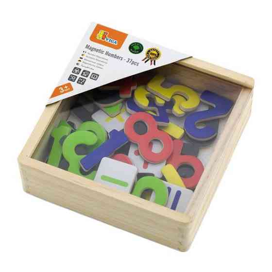Набор магнитных цифр и знаков Viga Toys 37 шт. (50325) Харьков