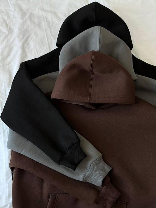 Жіноче базове оверсайз худі турецька трьохнитка піньє Одеса - фото 6