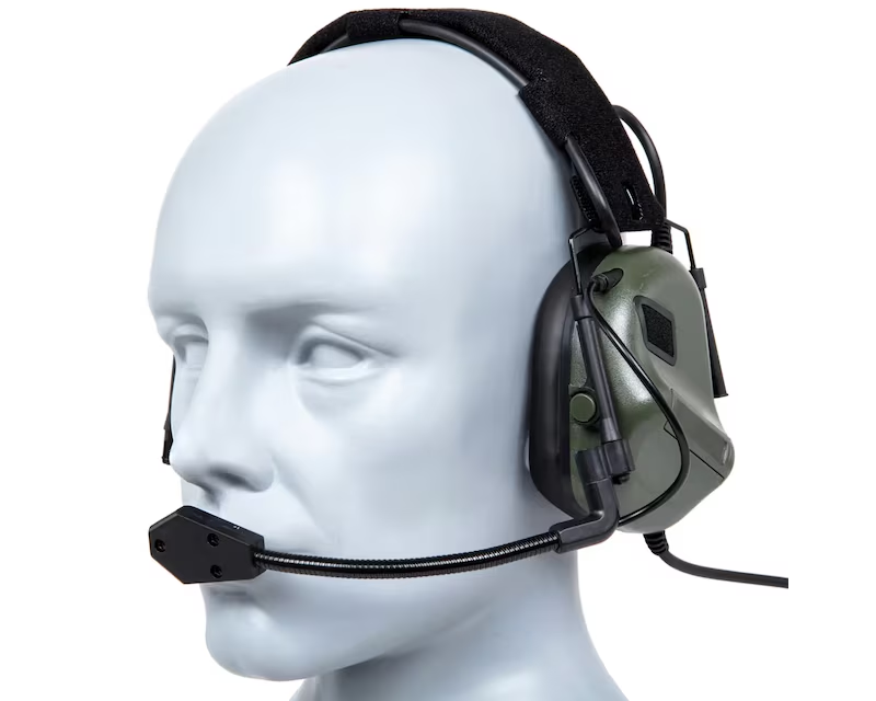 Наушники тактические Wosport HD-19 Gen 5 с креплением Чебурашки Оливковый Винница - изображение 2