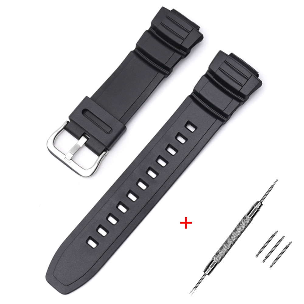 Ремінець для Casio AE-2100 Black SI SBR Київ - фото 1