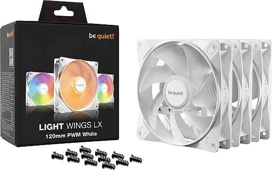 Вентилятор be quiet! Light Wings LX 120mm PWM 3-Pack White (BL122) ( 27664 ) Харьков