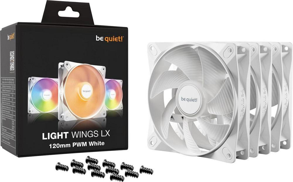 Вентилятор be quiet! Light Wings LX 120mm PWM 3-Pack White (BL122) ( 27664 ) Харьков - изображение 4