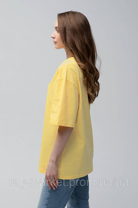 Футболка оверсайз RAY OVERSIZE женская лимонная (U0104W-Lemon) Киев - изображение 3