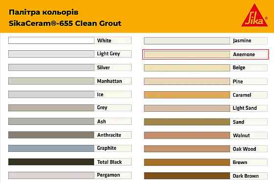 Затирка цементна для швів Sika Sikaceram-655 grey сірий 2 кг Киев