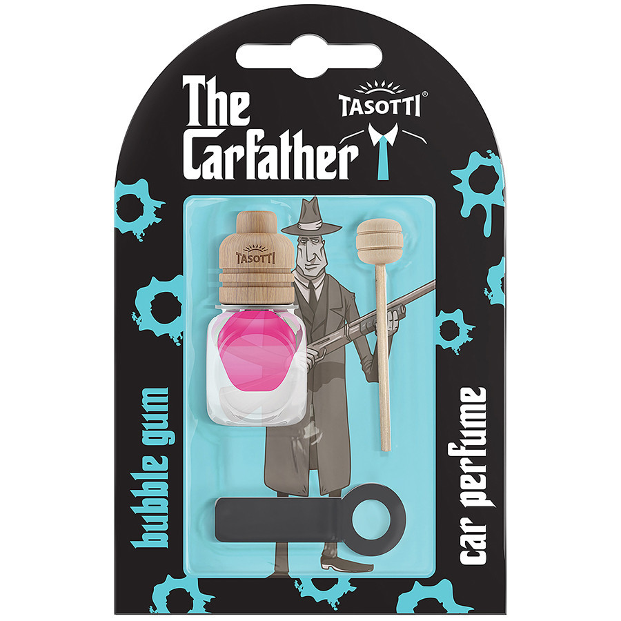 Ароматизатор для авто на обдув "Carfather Wood" Bubble Gum (Жувальна гумка) 7мл Tasotti Київ - фото 1