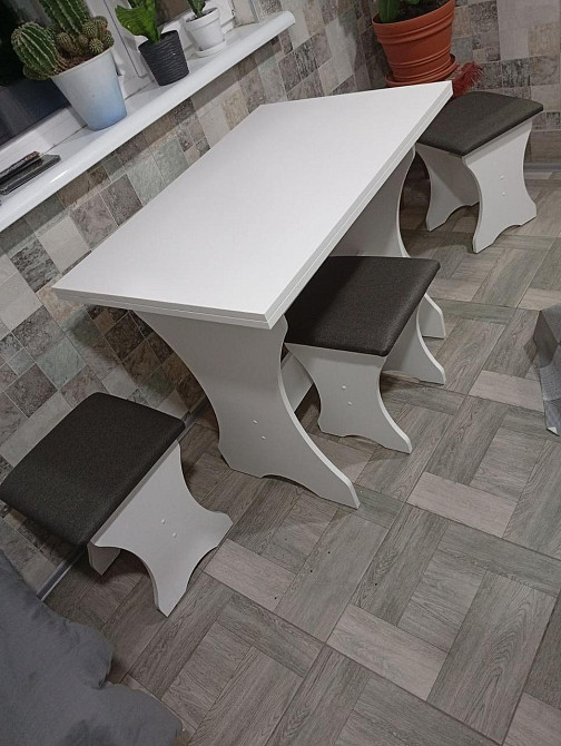 Розкладний кухонний стіл 59х89см (Mebel Service) - Білий Львів - фото 4