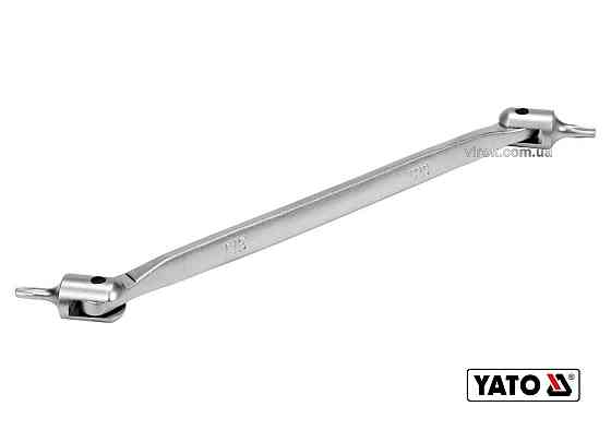 Ключ TORX двосторонній на шарнірах YATO Т15 х Т20 202 мм Cr-V Одесса