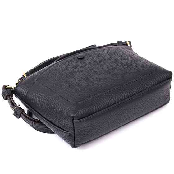 Жіноча шкіряна сумка Vintage 20488 Чорний Київ