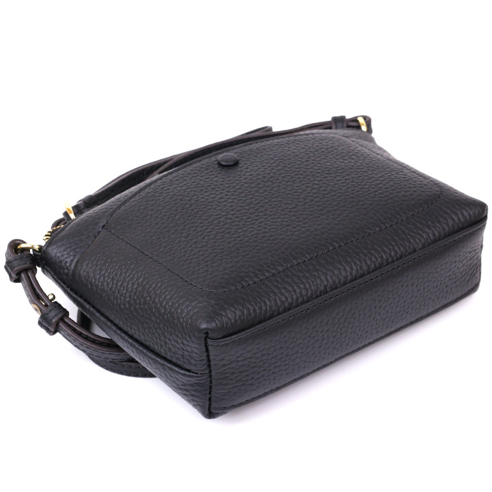 Женская кожаная сумка Vintage 20488 Черный Киев - изображение 3