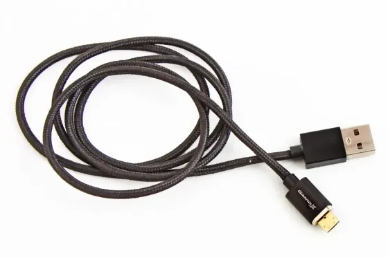 Кабель USB - microUSB 3.0A 1.0м Grand-X магніт з підсмом. круглий чорний Вінниця