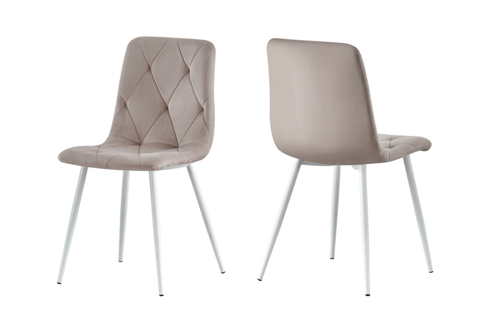 Стілець Меморі, білий/ велюр бежевий Днепр - изображение 2