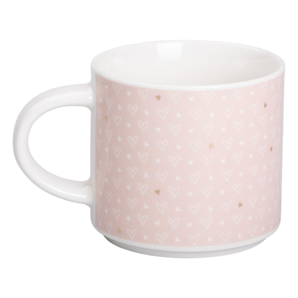 Liling Rongxiang Ceramic Кружка порцелянова 350 (мл) для кави та чаю Рожева RX-N240126P Коломыя - изображение 1