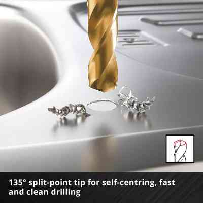 Набор сверл Einhell по металлу 19шт, 1-10мм, кейс (427019) Винница