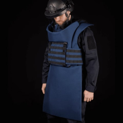 Противообломочный комплект Ukrainian Armor Humanitarian Demining Apron, клас захисту ДСТУ 2, розмір S-M, синій (HDASMBLUE2) Винница - изображение 2