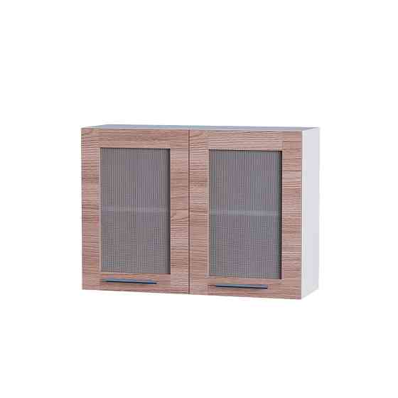 Кухонный модуль витрина Эверест Эко 800 ясень шимо темный/белый 80х30х58 см (DTM-2830) Днепр