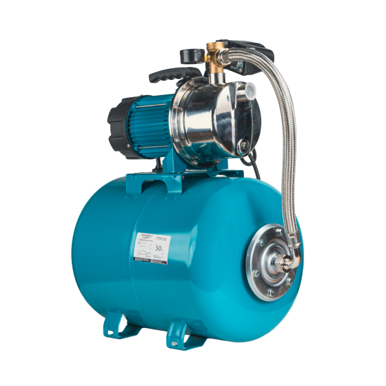 Станция 1.2кВт Hmax 48м Qmax 80л/мин нерж (самовсасывающий насос нерж) 50л Украина LEO (775314/50) Ровно