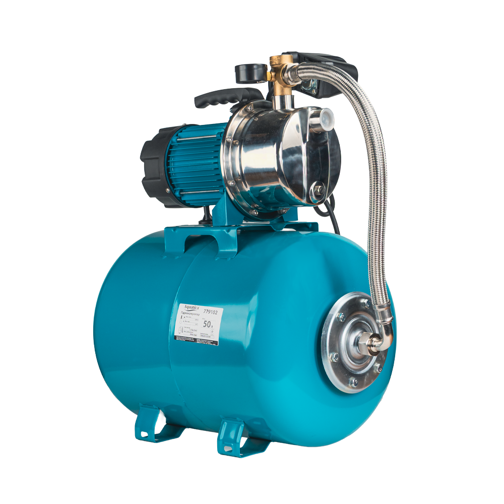Станция 1.2кВт Hmax 48м Qmax 80л/мин нерж (самовсасывающий насос нерж) 50л Украина LEO (775314/50) Ровно - изображение 2
