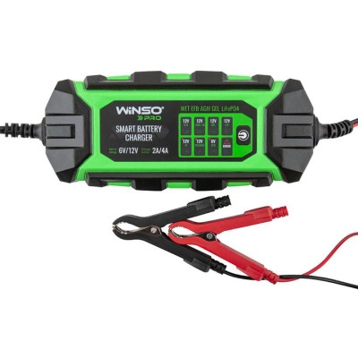 Зарядний пристрій для автомобільного акумулятора WINSO PRO 8LEDs 4A, 6V/12V, 4-120Ah (139310) Вінниця - фото 2