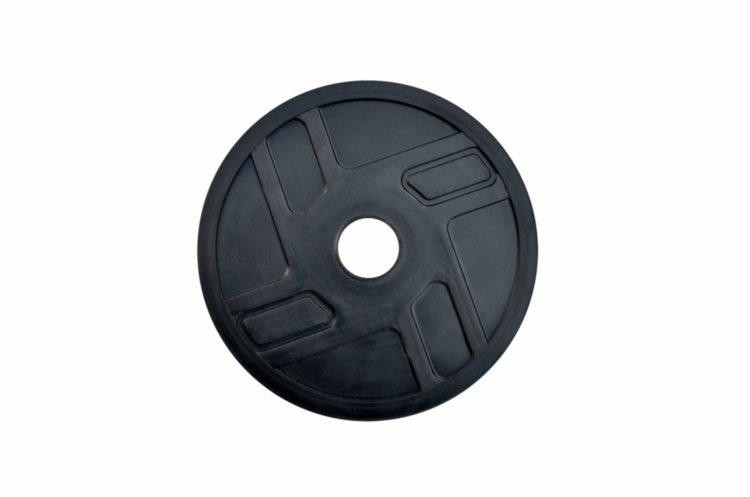 Диск прогумований 1.25 кг на гриф 25 мм Гантелі, гирі, штанги і диски металевий Київ - фото 1