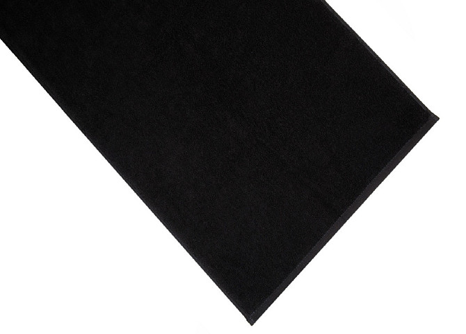 Полотенце махровое Ideal Textile 50х90 см плотное с коротким ворсом 450 г/м2 Черный Черновцы - изображение 2
